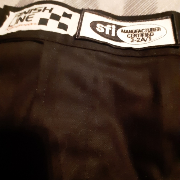 Finishline Two-Piece Racing Suit style 1 Layers, Black size large,shoes 10,New - Picture 4 of 14